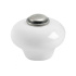 Knob 409 - 32mm - Tin/Porcelain Knob 409 is a stylish knob in porcelain from Beslag Design.