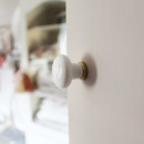 Cabinet Knob 24136 - White/Tin