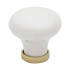 Cabinet Knob 24136 - White/Brass Cabinet Knob 24136 - White/Brass