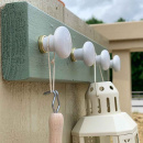 Cabinet Knob 24136 - White/Brass