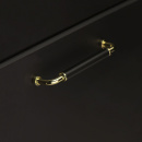 Handle Brohult M - 128mm - Nickel plated/White