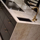 Handle Brohult M - 128mm - Polished Brass/Black