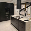 Handle Brohult M - 128mm - Polished Brass/Black