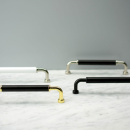 Handle Brohult M - 128mm - Polished Brass/Black