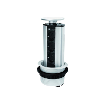 Power Column 100mm 3pcs 230V Socket – Black in the group Outlet at Beslag Online (42300)