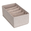 Storage box with 6-compartments - Beige