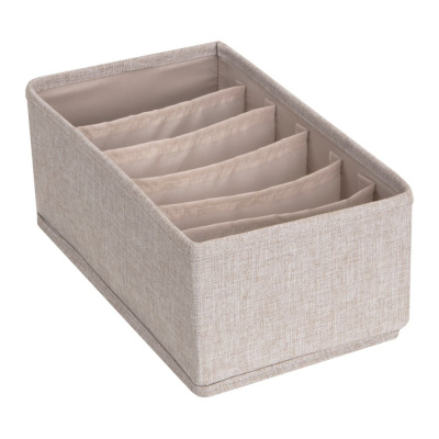 Storage box with 6-compartments - Beige in the group Storage / Show all storage / Storage Boxes at Beslag Online (510002-BO-V)