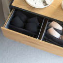 Storage box with 6-compartments - Grey