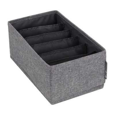 Storage box with 6-compartments - Small - Grey in the group Storage / Show all storage / Storage Boxes at Beslag Online (510003-BO)