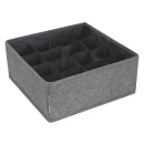 Storage box with 16-compartments - Grey
