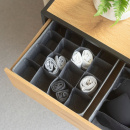 Storage box with 16-compartments - Grey