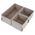Storage box 3-set - Beige Storage box 3-set - Beige