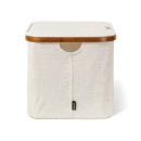 Storage Basket With Lid - Sand