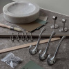 Hook Lagan - Brushed Chrome