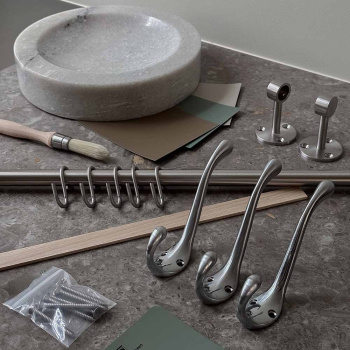 Hook Lagan - Brushed Chrome