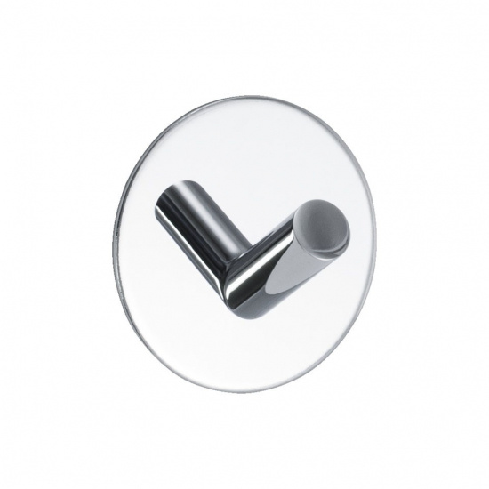 Self-adhesive hook in chrome to the bathroom 