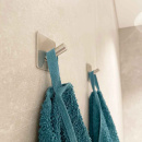 Towel Hook Base 200 1-Hook - Brushed Stainless Steel Finish