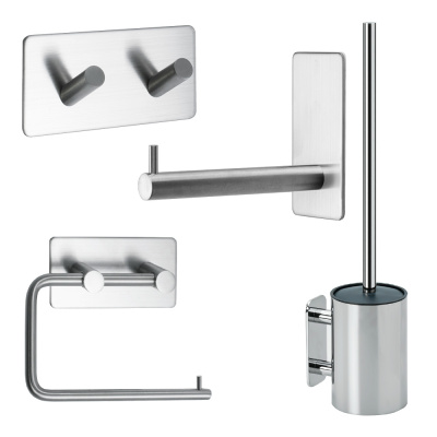 Bathroom Kit Base 200 - Brushed Stainless Steel Finish in the group Bathroom Accessories at Beslag Online (60509-K)