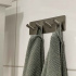 Towel Hook Base 200 4-Hook - Brushed Stainless Steel finish