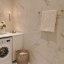 Base 200 Towel Rail - Polished Brass