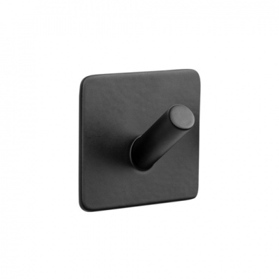 Towel Hook Base 200 1-Hook - Matte Black in the group Bathroom Accessories / Show all bathroom accessories / Self Adhesive Hooks at Beslag Online (605220-21)