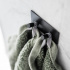 Towel Hook Base 200 2-Hook - Matte Black