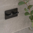 Towel Hook Base 200 2-Hook - Matte Black