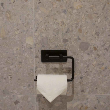 Base 200 Toilet Roll Holder - Matte Black