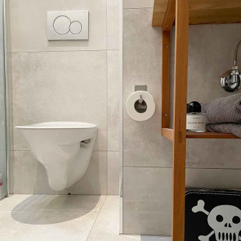 Base 200 Spare Paper Holder - Brushed Stainless Steel