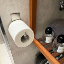 Base 200 Spare Paper Holder - Brushed Stainless Steel