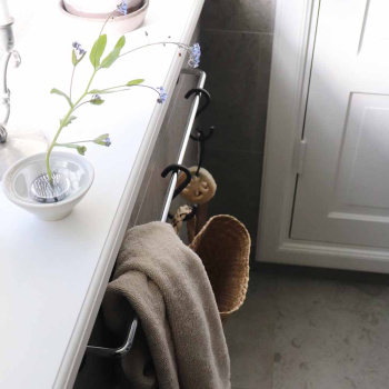 Base 100 Towel Rail - Brushed Stainless Steel