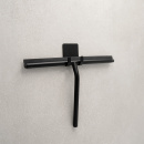 Shower Scraper With Holder Base - Matte Black