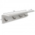 Base Bathroom hook rack with shelf - Brushed Stainless Steel