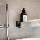 Shower Shelf Base - 300mm - Brushed Stainless Steel