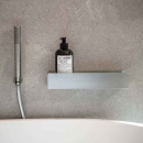 Shower Shelf Base - 300mm - Brushed Stainless Steel