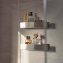 Shower Shelf Base - 300mm - Brushed Stainless Steel