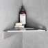 Shower shelf corner Base - Brushed Stainless Steel