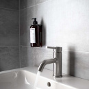 Base Soap Pump Holder - Brushed Stainless Steel