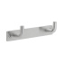 Strand 2-Hook - Brushed Stainless Steel Finish Strand 2-Hook - Brushed Stainless Steel Finish