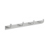 Strand 4-Hook - Brushed Stainless Steel Finish Strand 4-Hook - Brushed Stainless Steel Finish