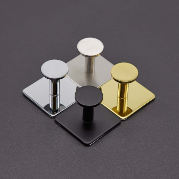 Towel Hook Base 210 2-Hook - Matte Black