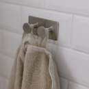 Towel Hook Base 210 2-Hook - Brushed Stainless Steel Finish