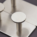 Towel Hook Base 210 3-Hook - Brushed Stainless Steel Finish