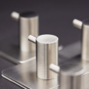 Towel Hook Base 220 1-Hook - Brushed Stainless Steel Finish