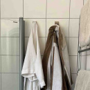 Towel Hook Base 220 1-Hook - Brushed Stainless Steel Finish