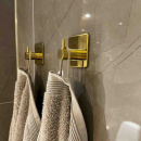 Towel Hook Base 220 1-Hook - Polished Brass