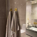 Towel Hook Base 220 1-Hook - Polished Brass