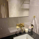 Towel Hook Base 220 1-Hook - Polished Brass