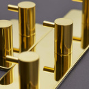 Towel Hook Base 220 1-Hook - Polished Brass