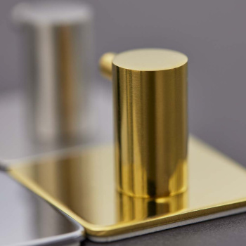 Towel Hook Base 220 1-Hook - Polished Brass
